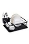 Dish Drying Rack with Drain Board and Cutlery Holder - Kitchen Plate Stand for Dishes, Glasses & Spoons - Rust Proof Dish Drainer Basket