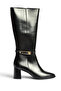 Z480053060 Black Rustic Thick Heeled Classic Women's Boots - 2