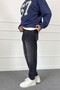 Anthracite Stonewashed Ripped Detailed Jean - Denim Trousers - 2