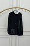 Leather Garni Detailed Hooded Sweatshirt - 4