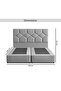 KYROS KING BED 180X200 CM - GREY - 8
