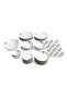 Lustre 64-Piece New Bone China Dinner Set -White - 3