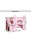 CROWNSTORY KIDS LOFT BED WITH WRITING DESK AND STORAGE 120X200 CM - PINK - 6