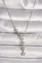 316L Steel Silver Color Chain Zircon Stone Star Model Women's Necklace