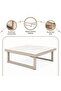MAJESTIC OASIS OUTDOOR COFFEE TABLE - LIGHT SAND - 7