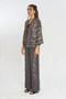 Women's Stylish Shirt/Jacket with Sequin and Bead Embroidery and Buttons - 4