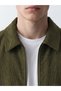 Rmz Gi̇yi̇m Farkiyla Comfortable Fit Shirt Roba Collar Velvet Men's Jacket - 3