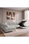 JAARA 4 SEATER CORNER SOFA BED - GREY - 3