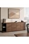 SCHRUTE OFFICE CABINET MEDIUM - DARK BROWN & DARK GREY