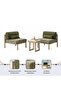 MAJESTIC OASIS OUTDOOR BALCONY SET 2+1 - GREEN - 8