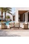 AMARETTO OUTDOOR SOFA SET 3+1+1+COFFEE TABLE-BEIGE