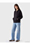 Oversize Women's Thick Zippered Sweatshirt - 2