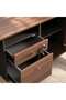 SCHRUTE OFFICE DESK RIGHT SIDE RETURN 200CM - DARK BROWN & DARK GREY - 6