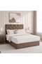 AETHER QUEEN BED 160X200 CM - BROWN
