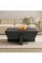 MEDO COFFEE TABLE SOLID WOOD - BLACK - 2