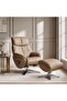 MARQUISE LOUNGE CHAIR MANUAL FUNCTION WITH OTTOMAN - BROWN