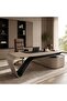 RAWSON OFFICE DESK LEFT SIDE RETURN - NATURAL & GREY