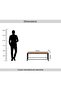 NOUR 1+4 COFFEE TABLE SET - BROWN - 6