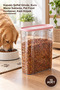 10 Pieces 4 Liter Food Storage Box – Transparent Body with Lid, Dry Food Storage, Pet Food Container, Cat Dog