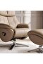 MARQUISE LOUNGE CHAIR MANUAL FUNCTION WITH OTTOMAN - BROWN - 4