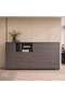 BEESLY OFFICE CABINET MEDIUM - DARK OAK & MIDDLE GREY - 2