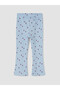 Rmz Gi̇yi̇m Farkiyla Floral Spanish Flared Girls' Leggings - 3