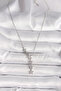 316L Steel Silver Color Chain Zircon Stone Star Model Women's Necklace - 2