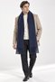 Unisex Tasseled Soft Textured Navy Blue Shawl Scarf, Men's Winter Neck Scarf, Gift for Men, 45X200Cm - 3