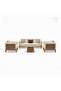 BELVEDRE OUTDOOR SOFA SET 3+1+1+COFFEE TABLE - BEIGE - 8