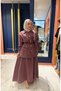 Tencel Jacket Skirt Set Plum