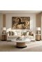 MEGAN COFFEE TABLE MARBLE - WHITE & NATURAL - 3