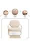 MAJESTIC OASIS OUTDOOR SINGLE SEATER SOFA - LIGHT SAND - 7