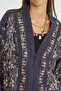 Women's Stylish Shirt/Jacket with Sequin and Bead Embroidery and Buttons - 2