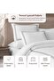 HH Radiant 300TC Tencel Embroidered 3-Piece King Comforter Set 240x260cm - White/Black - 7