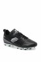 Men's Black Football Boots/ Turf Football Shoes with Laces and Multi-Grip Sole - 3