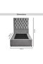 THALASSA SINGLE BED 100X200 CM - GREY - 8