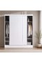 FLEXO 2 DOOR SLIDING WARDROBE - WHITE - 4