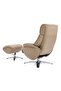 MARQUISE LOUNGE CHAIR MANUAL FUNCTION WITH OTTOMAN - BROWN - 7