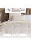 HH Luxe 600TC Cotton Sateen Engineered Dobby 3-Piece Super King Comforter Set 250x260cm - Cream - 8