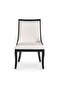 CELANDINE DINING CHAIR - BEIGE & BLACK - 6