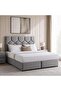 KYROS SUPER KING BED 200X200 CM - GREY