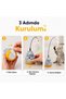 10 Pieces Cat Shaped Rotating Plush Fish Toy with Fish – 360 °   Interactive Plush Cat Toy with Rotating Cat Figure, Flexible Spring Rod, 3m Adhesive Base - 3