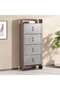 TINASH SHOE RACK 24 PAIRS WITH 4 DOOR - GREY & WALNUT