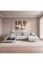 JAARA 4 SEATER CORNER SOFA BED - GREY - 6