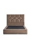 KYROS QUEEN BED 160X200 CM - BROWN - 5