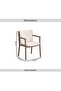 MODERN COLLECTION OUTDOOR DINING CHAIR - CHAMPAGNE & CREAM - 7