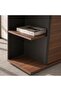 SCHRUTE OFFICE CABINET MEDIUM - DARK BROWN & DARK GREY - 4