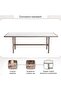 MODERN COLLECTION 6 SEATER OUTDOOR DINING TABLE - CHAMPAGNE & CREAM - 8