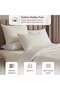 HH Luxe 600TC Cotton Sateen Engineered Dobby 3-Piece Queen Comforter Set 200x240cm - Cream - 7