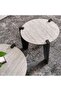 SAWYER COFFEE TABLE SET OF 2 TRAVERTINE - NATURAL BLACK - 3